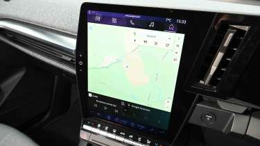 Renault Megane E-Tech - sat-nav display